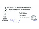 Surgeon's diploma – Aesthetic nasal surgery