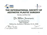 Surgeon's diploma – ISAPS Congress in Australia