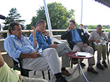 One of the best expert discussions on the terrace Galathea, 2005, Luiz S. Toledo ‐ Brazil, Daniel Baker ‐ USA, Ithamar Stocchero ‐ Brazil, Daniel Marchac ‐ France, Bruce Connelli, USA